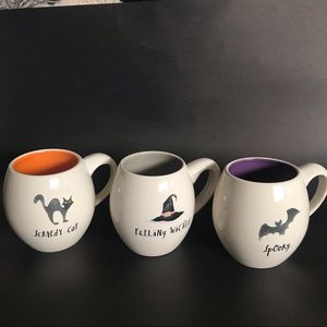 NWOT Rae Dunn Set of 3 Halloween Mugs